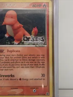 Pokemon TCG~ 2007 Origins Ditto Charmander 61/113 Nintendo Originals Promo Card. - Image 2
