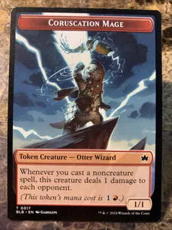 MTG TCG Bloomburrow Coruscation Mage Token 0017 Regular Token - Image 1