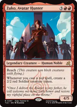 1 x Zuko, Avatar Hunter (0287) - Avatar: The Last Airbender: Eternal-Legal - NM- - Image 1
