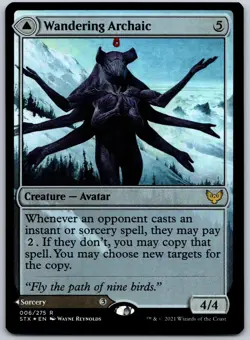 Wandering Archaic Foil R Strixhaven: School of Mages 6 NM - Image 1