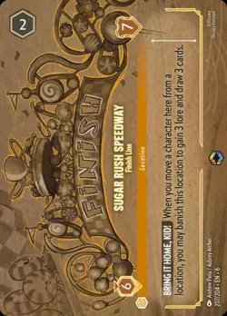 Sugar Rush Speedway - Finish Line Foil Enchanted Azurite Sea Disney Lorcana - Image 1