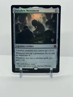 MTG TCG Forsaken Monument Zendikar Rising Foil 244/280 Mythic Near Mint. - Image 1