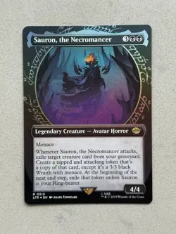 Sauron, the Necromancer #310 Showcase FOIL - MTG Lord of the Rings LTR - Image 1