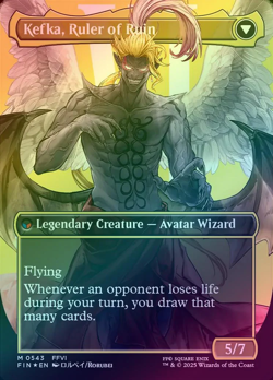 Magic The Gathering: Kefka, Court Mage (Borderless) (Surge Foil) (Final Fantasy) - Image 2