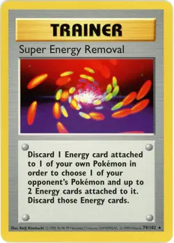 Super Energy Removal (Shadowless) - 79 - Base Set (BSS) 1999 - Pokemon - English - Image 1