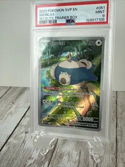 Snorlax 051 Scarlet & Violet 151 Black Star Promo (ETB) PSA 9 Pokemon TCG NM - Image 2