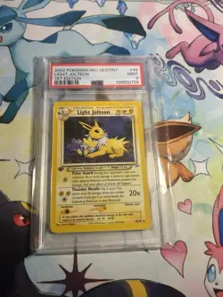 2002 Pokemon Neo Destiny #48 Light Jolteon 1st Edition PSA 9 - Image 1