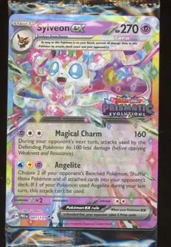 Sylveon ex 2025 Pokemon Prismatic Evolutions 041/131 Stamped Promo Sealed - Image 1