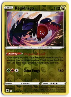 Pokemon TCG Regidrago 118/189 Astral Radiance Reverse Holo Rare NM/M - Image 1