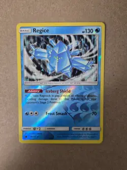 Regice 28/111 Sun & Moon Crimson Invasion Reverse Holo Pokemon TCG - Image 1