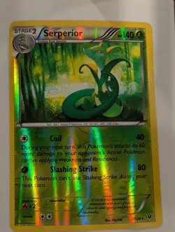 Serperior 7/124 - XY Fates Collide Pokemon Reverse Holo Foil Nice! - Image 1