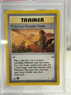 Pokemon Neo Revelation 1st Edition Pokemon Breeder Fields 62/64 PSA 10 GEM MINT - Image 4