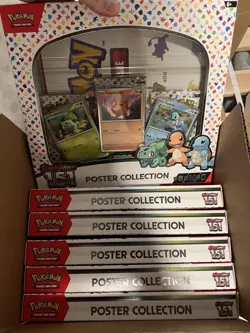Lot of 6 Pokemon Scarlet & Violet 151 Poster Collection - Brand New Sealed - Image 1