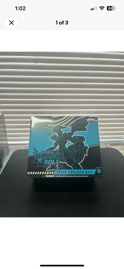 Pokemon TCG Scarlet & Violet Black Bolt Elite Trainer Box Etb Factory Sealed NEW - Image 1