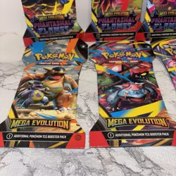 Pokemon TCG Mega Evolution 4 AND Phantasmal Flames 4 Sleeved Booster Lot of 8!! - Image 4