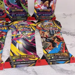 Pokemon TCG Mega Evolution 4 AND Phantasmal Flames 4 Sleeved Booster Lot of 8!! - Image 5
