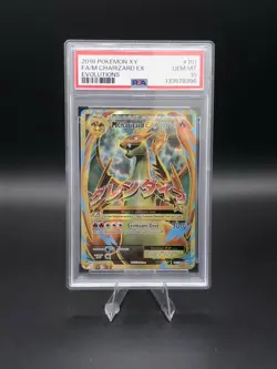 2016 Pokemon XY Full Art M Charizard EX Evolutions #101 PSA 10 GEM MT - Image 1