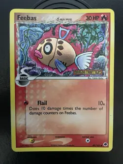 Pokemon TCG FEEBAS 49/101 Stamped Holo Dragon Frontiers - LP - Image 1