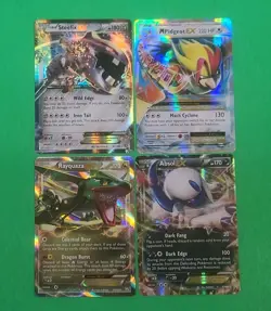 Pokemon XY Series Full Art Lot Of 4 EX's Rayquaza, Absol, Steelix, Mega Pidgeot - Image 1