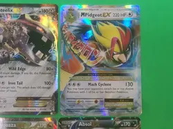 Pokemon XY Series Full Art Lot Of 4 EX's Rayquaza, Absol, Steelix, Mega Pidgeot - Image 4
