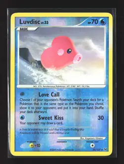 Pokemon Platinum #35/127 Revers Holo Rare Luvdisc - Image 1