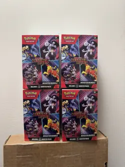 Pokemon TCG Scarlet & Violet Destined Rivals Booster Bundle Lot Of 4 New Sealed - Image 1