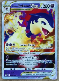 POKEMON ASTRAL RADIANCE HISUIAN TYPHLOSION VSTAR FA ULTRA RARE HOLO 054/189 NM+ - Image 1