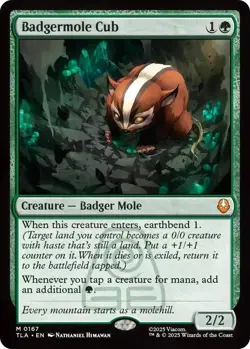 Badgermole Cub MTG Avatar: The Last Airbender TLA M 0167 - Image 1