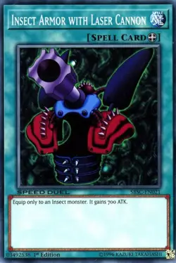1x (EX) Insect Armor with Laser Cannon - SBSC-EN021 - Common - 1st Edition YuGi - Image 1