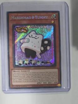 Yugioh 1st Edition Marshmao Yummy Hologram Holo DOOD-EN024 Starlight Rare Mint - Image 1