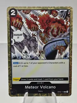 Meteor Volcano OP02-119 Rare Paramount War One Piece Card Game English - Image 1