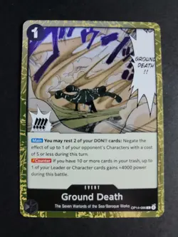 Ground Death OP14-096 Rare One Piece The Azure Sea's Seven - Image 1