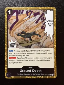 Ground Death - OP14-096 - Rare - One Piece The Azure Sea's Seven - Event Foil - Image 1