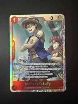 One Piece Monkey .D. Luffy #OP14-013 SR Super Rare The Azure Sea's Seven - Image 1