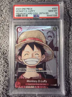 2023 One Piece Premium Bandai Collection 25th Edition Monkey D. Luffy PSA 10 - Image 1