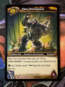World of Warcraft TCG Outland 192/246 Chen Stormstout - Image 1