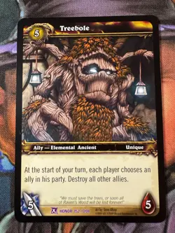 World of Warcraft TCG Honor 152/208 Treebole - Image 1
