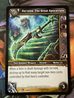 World of Warcraft TCG Honor 177/208 Jin'rohk, The Great Apocalypse - Image 1