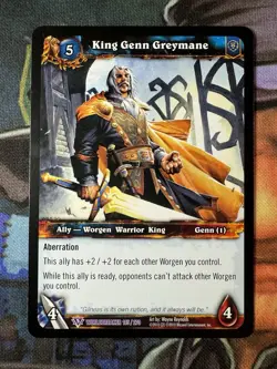 World of Warcraft TCG Worldbreaker 145/270 King Genn Greymane - Image 1