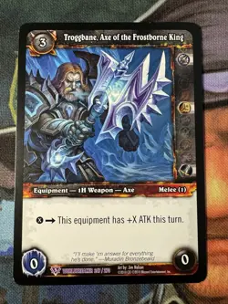 World of Warcraft TCG Worldbreaker 247/270 Troggbane, Axe of the Frostborne King - Image 1