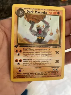 Pokemon TCG: Dark Machoke #40/82 1st Edition Team Rocket Vintage WOTC - Image 2