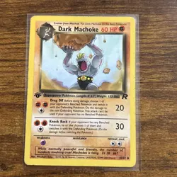 Pokemon TCG Dark Machoke Team Rocket 40/82 1st Edition Vintage WoTC LP/MP - Image 1
