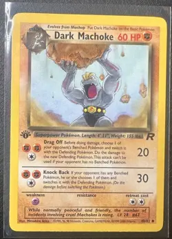 Pokemon TCG: Dark Machoke #40/82 1st Edition Team Rocket Vintage WOTC - Image 4