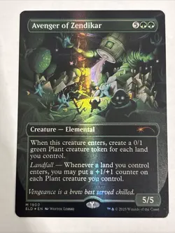 Avenger of Zendikar - 1900 - NM - Secret Lair Drop (SLD) (Rainbow Foil) In Hand - Image 1