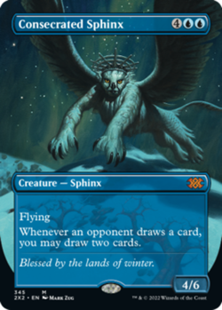 1x Consecrated Sphinx ~~ Borderless NM-Mint, English Double Masters 2022 MTG Mag - Image 1