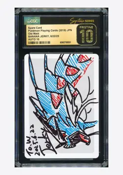 Pokemon CGC 10 PRISTINE AUTO 10 Spare Card Banana Jerky 2019 Old Maid Japanese - Image 1