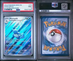 Pokemon TCG Wartortle 171/165 Mew-EN 151 Illustration Rare MINT PSA 9 - Image 1