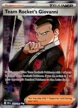 Team Rocket's Giovanni #225/182 Ultra Rare - Destined Rivals Pokemon Card NM/M - Image 1
