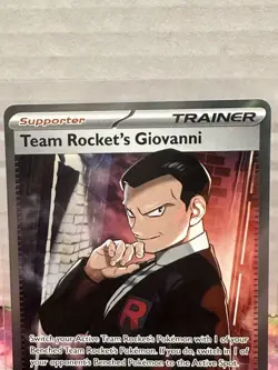 Team Rocket’s Giovanni 225/182 - Destined Rivals - Ultra Rare Pokemon Card - Image 2