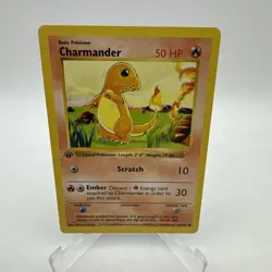 Pokemon Charmander 46/102 1st Edition Shadowless Base Set LP - Image 1